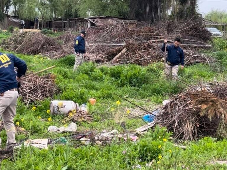 PDI encuentra restos humanos en predio de San Vicente de Tagua Tagua en medio de búsqueda de joven extraviada en 2021