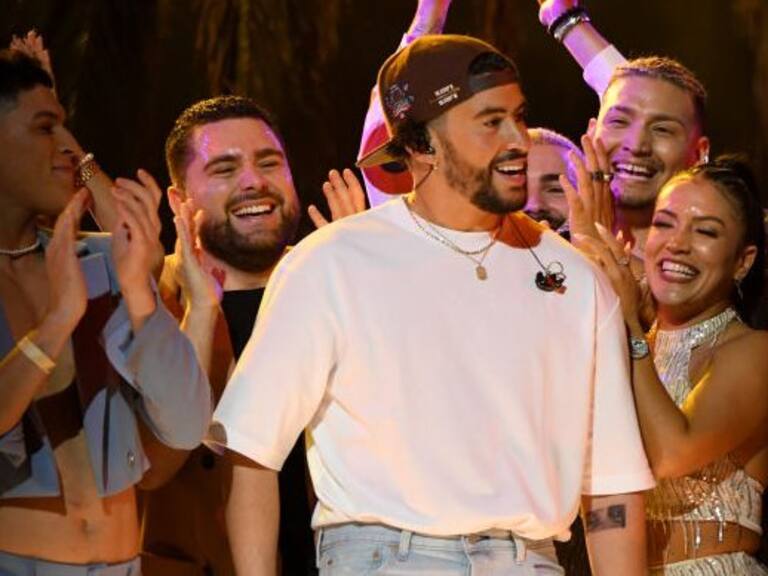 LOS ANGELES, CALIFORNIA - FEBRUARY 05: (FOR EDITORIAL USE ONLY) Bad Bunny performs onstage during the 65th GRAMMY Awards at Crypto.com Arena on February 05, 2023 in Los Angeles, California. (Photo by JC Olivera/WireImage)