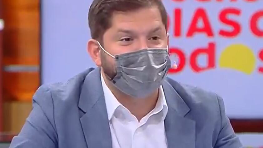 Gabriel Boric aseguró que le gustaría vivir cerca de La Moneda: Yo no tengo auto | Captura TVN