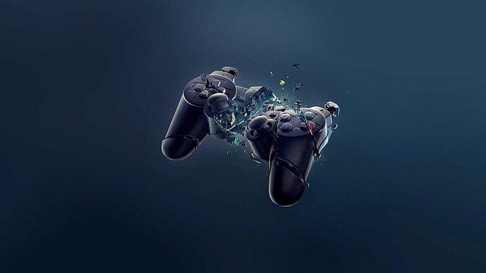 Referencial - Joystick destruido.