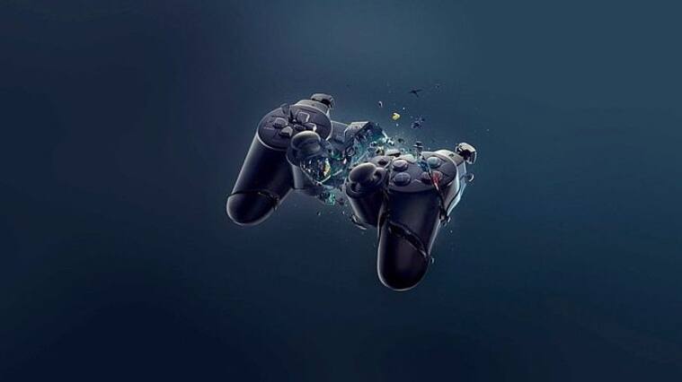 Referencial - Joystick destruido.