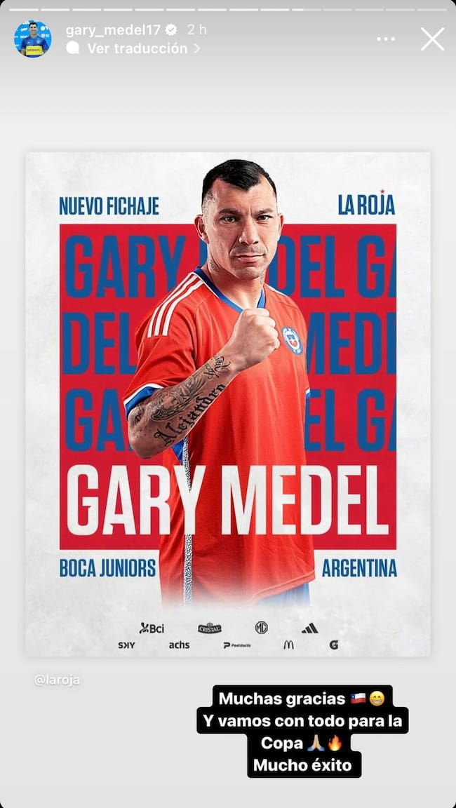 Nunca habrá rencor: el mensaje de Gary Medel a La Roja por la Copa América | Captura de pantalla