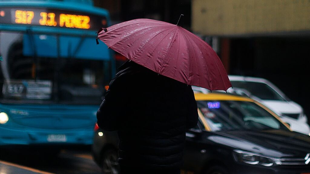 Lluvia en Santiago
