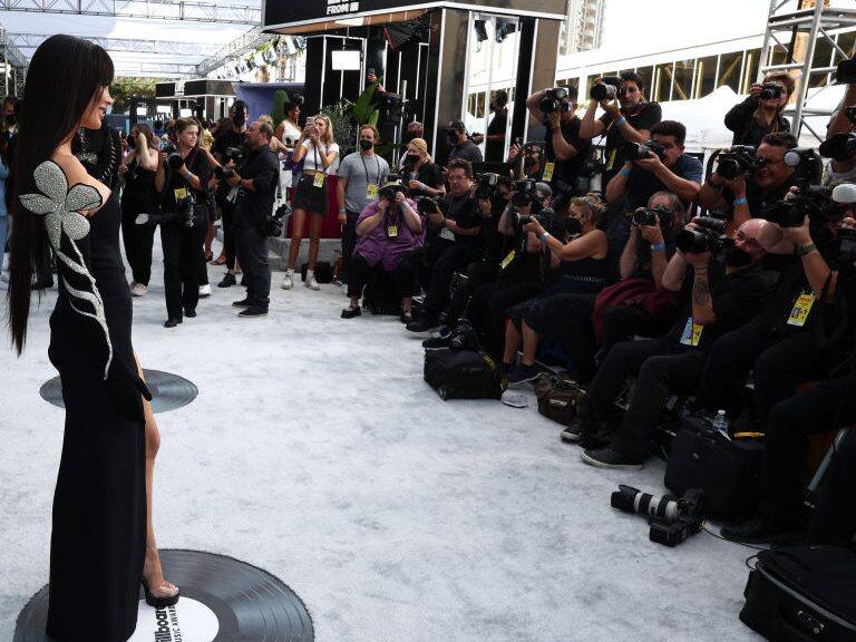 LAS VEGAS, NV - May 15: 2022 BILLBOARD MUSIC AWARDS -- Pictured: Megan Fox arrives to the 2022 Billboard Music Awards held at the MGM Grand Garden Arena on May 15, 2022. -- (Photo by Todd Williamson/NBC/NBCU Photo Bank via Getty Images)