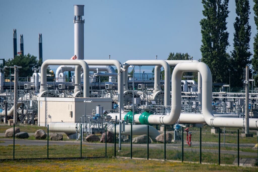 Planta receptora en Alemania del gas que envía Rusia para Europa