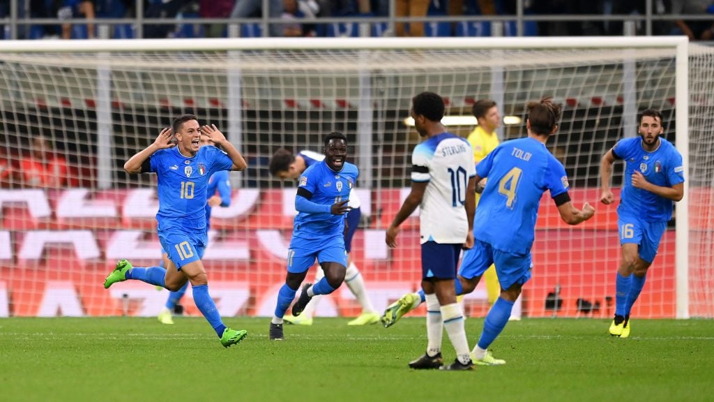 Italia derrota a Inglaterra por la penúltima jornada de la Nations League