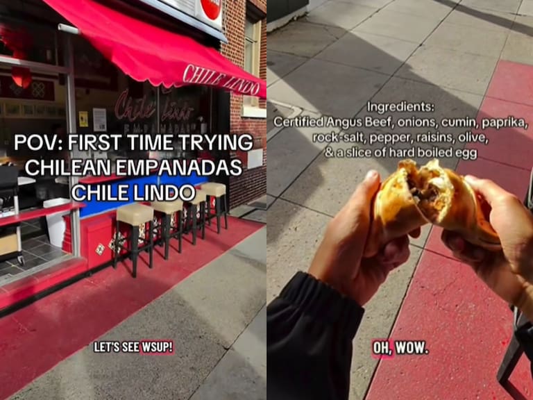 Gringo pagó $7 mil para probar por primera vez una empanada de pino chilena: esta fue su reacción