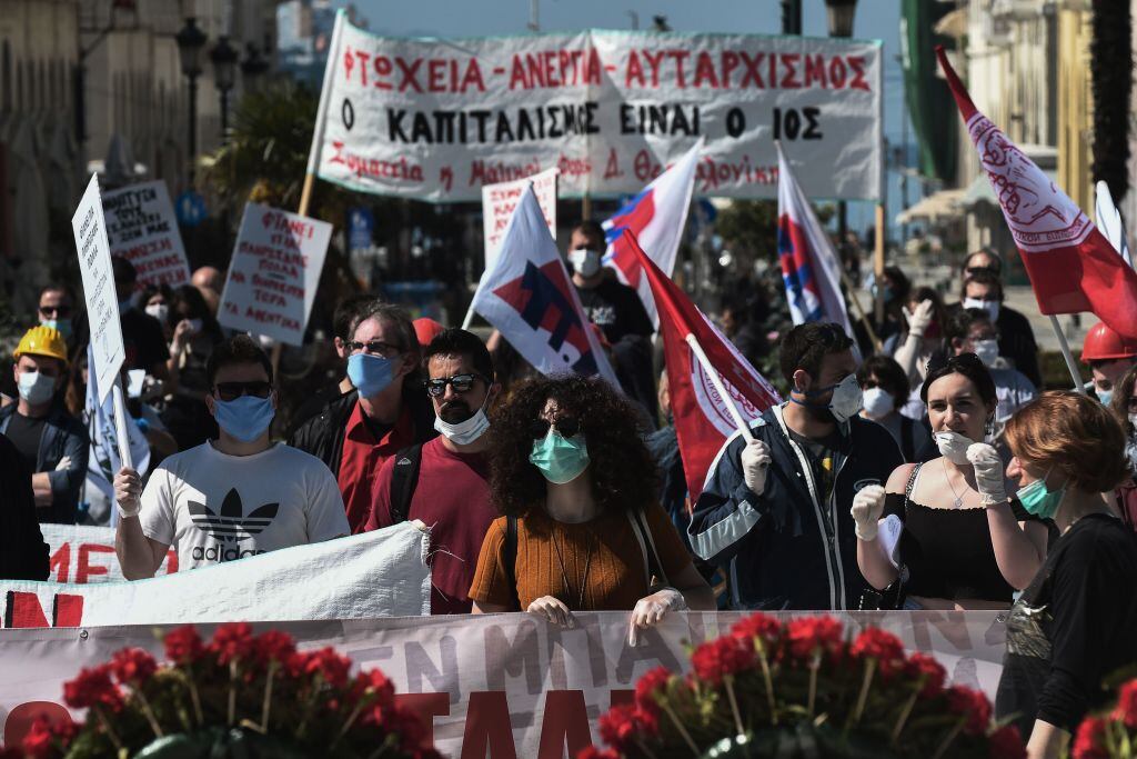 En Grecia conmemoraron el Día Internacional de las y los Trabajadores
