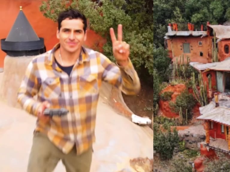 Pangal Andrade sorprende mostrando los avances de su casa sustentable en el Cajón del Maipo