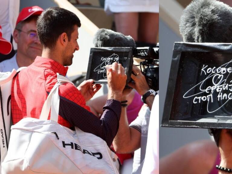 Djokovic genera gran polémica por mensaje político en Roland Garros: desde Kosovo piden medidas disciplinarias
