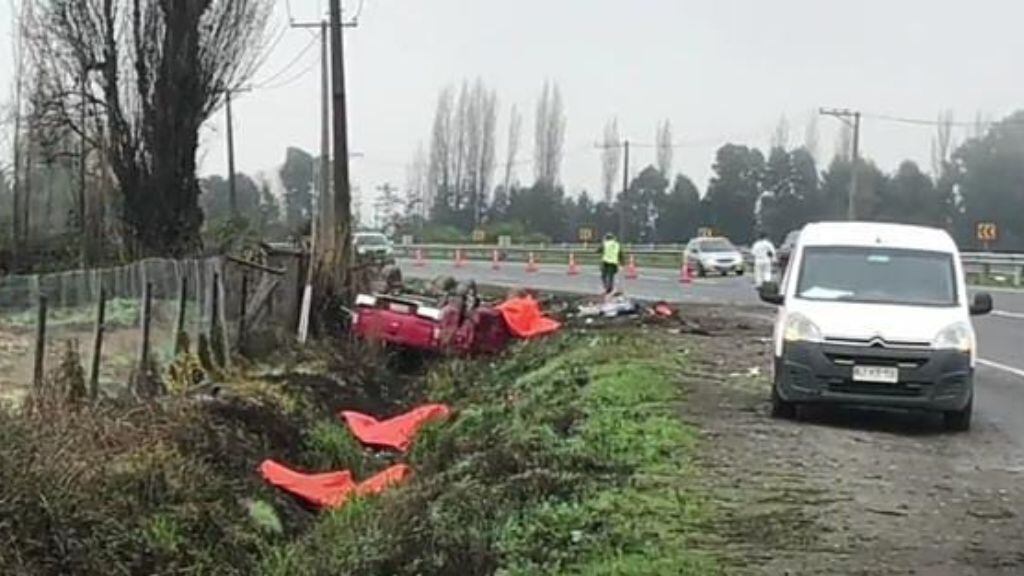 Ocho víctimas fatales dejó el accidente en San Javier. / Cedida.