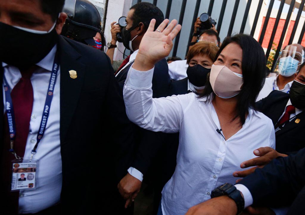 La candidata peruana Keiko Fujimori