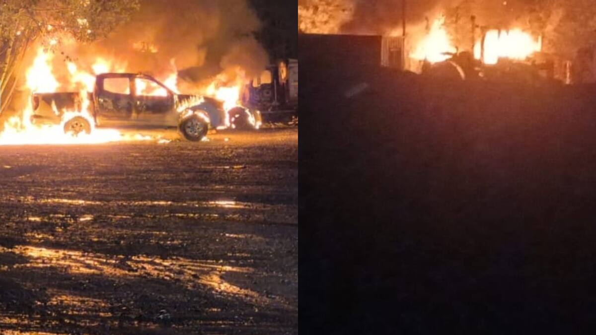 Incendio destruye camiones y maquinaria en La Araucanía: pérdidas superan los $250 millones