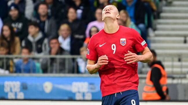 Erling Haaland sigue en racha goleadora pero Noruega cae en la Nations League
