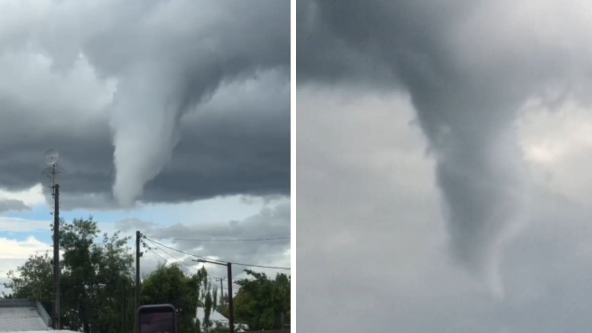 Registran extraña “nube embudo” en el Maule: reportan graves daños y evalúan posible tornado