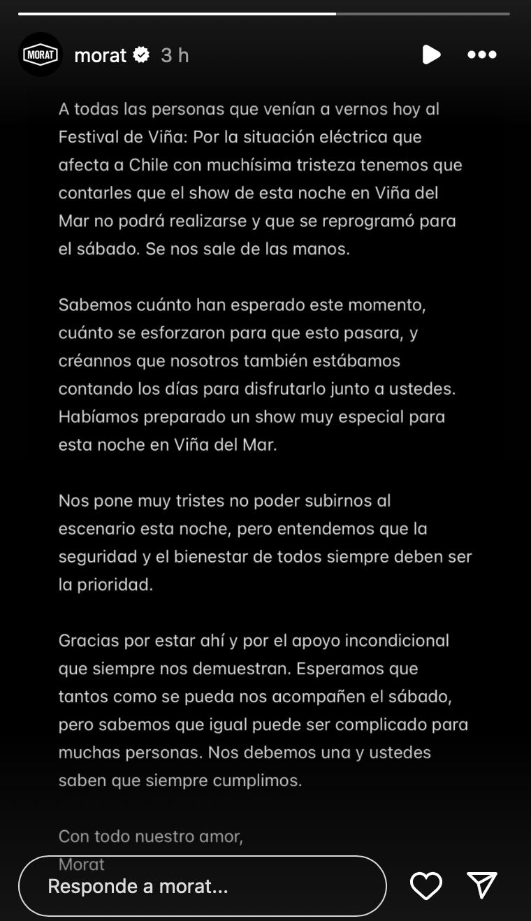 Captura Morat Instagram