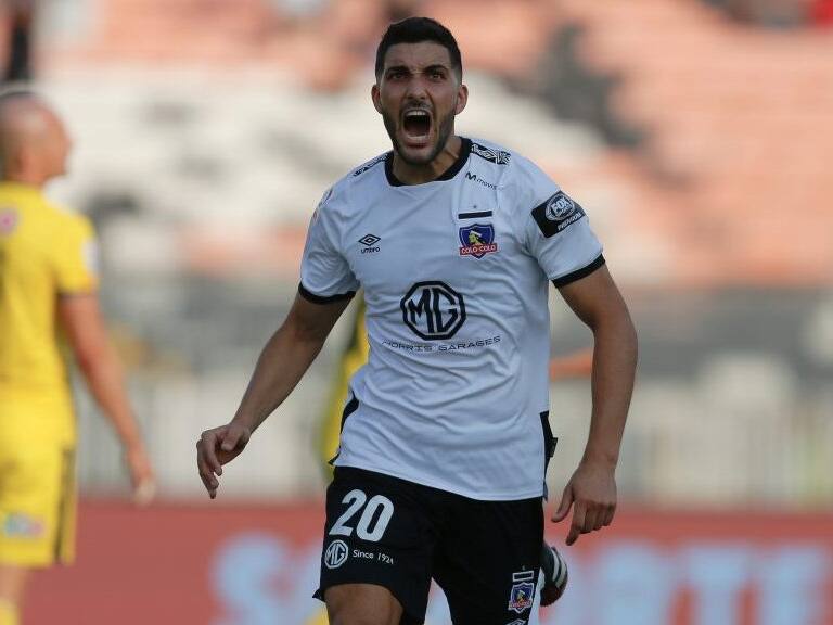29 de Febrero del 2020/SANTIAGONicols Blandi celebra el segundo gol para Colo Colo ,durante el partido valido por la sexta fecha del campeonato AFP Plan Vital entre Colo Colo vs Universidad de Concepcin, disputado en el Estadio Monumental.
FOTO:JAVIER VERGARA/AGENCIAUNO