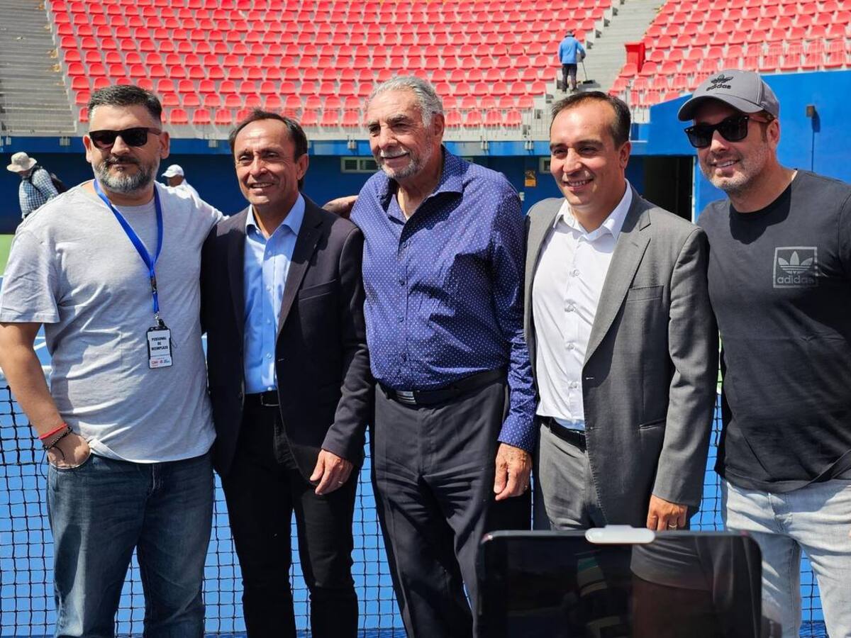 “Tenemos mucha ilusión”: Nicolás Massú revisó la remozada cancha de cemento para enfrentar a Perú por Copa Davis