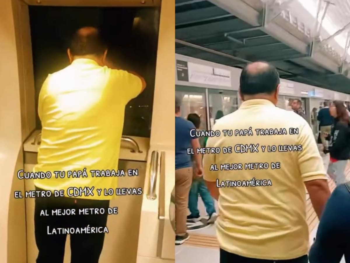 “El mejor de Latinoamérica”: conductor del Metro CDMX celebra 39 años de labores elogiando al Metro de Santiago