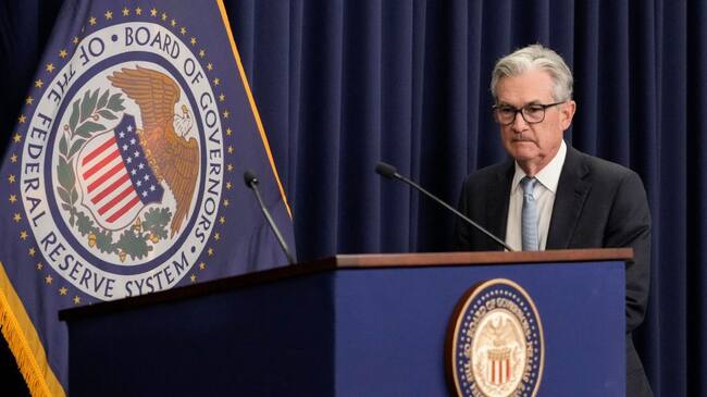WASHINGTON, DC - JUNE 15: U.S. Federal Reserve Board Chairman Jerome Powell arrives to speak during a news conference following a meeting of the Federal Open Market Committee (FOMC) at the headquarters of the Federal Reserve on June 15, 2022 in Washington, DC. Powell announced that the Federal Reserve is raising interest rates by three-quarters of a percentage point, the highest rate hike in 28 years. (Photo by Drew Angerer/Getty Images)