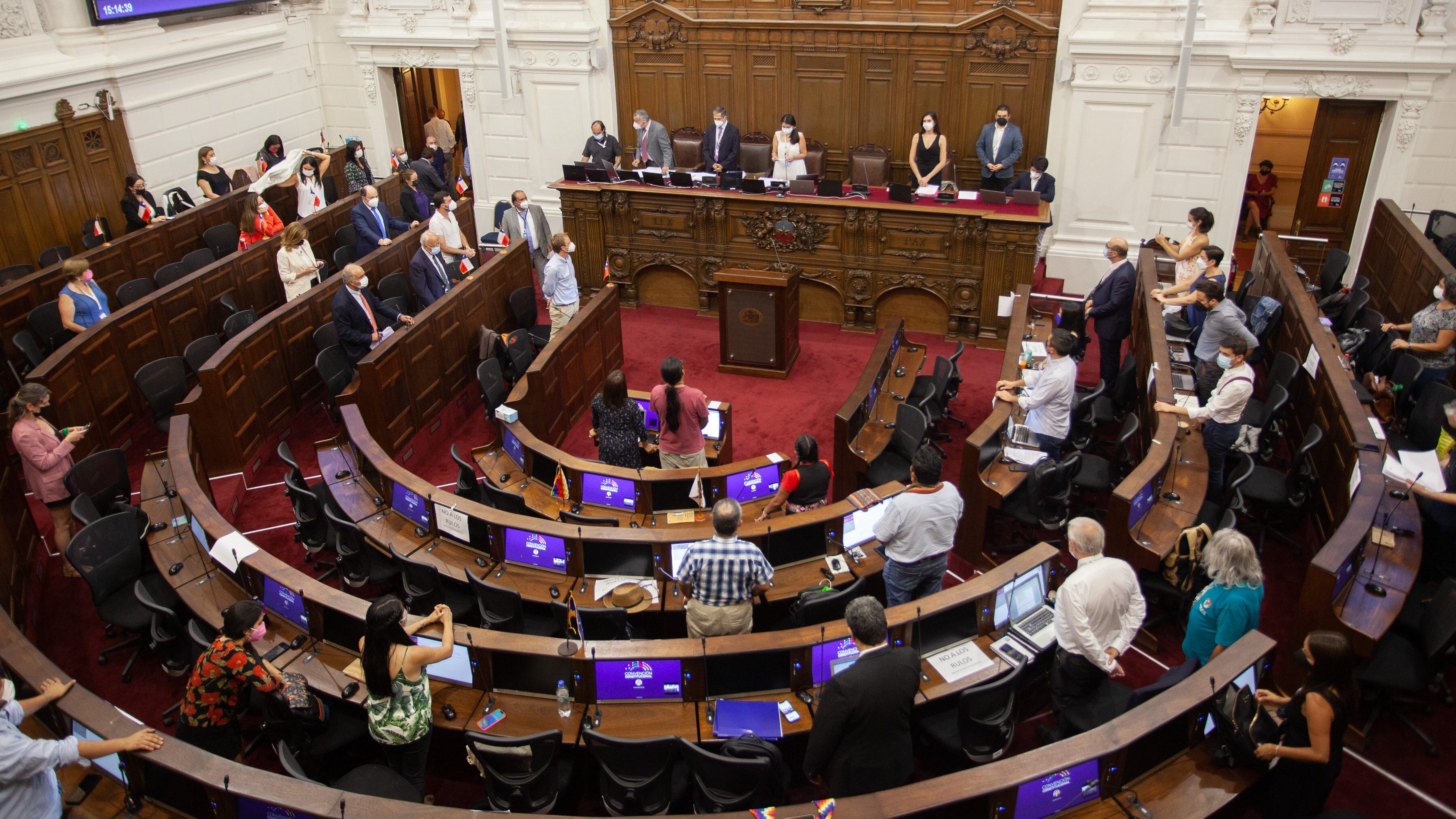 15 de Febrero 2022/SANTIAGOEl Pleno de la Convención Constitucional da inicio a una nueva jornada de debate y votaciones de iniciativas de normativa constitucional.
FOTO: LUKAS SOLIS/AGENCIAUNO