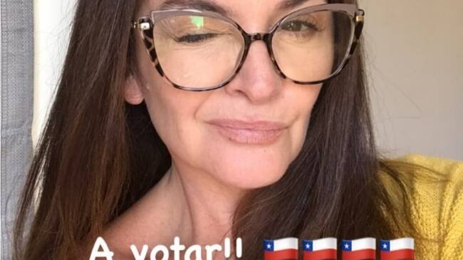 Chilenos famosos votando | Catalina Guerra