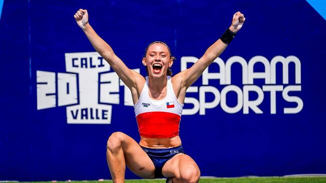 Javiera Contreras logró la plata en el salto con garrocha de los Panamericanos Junior
