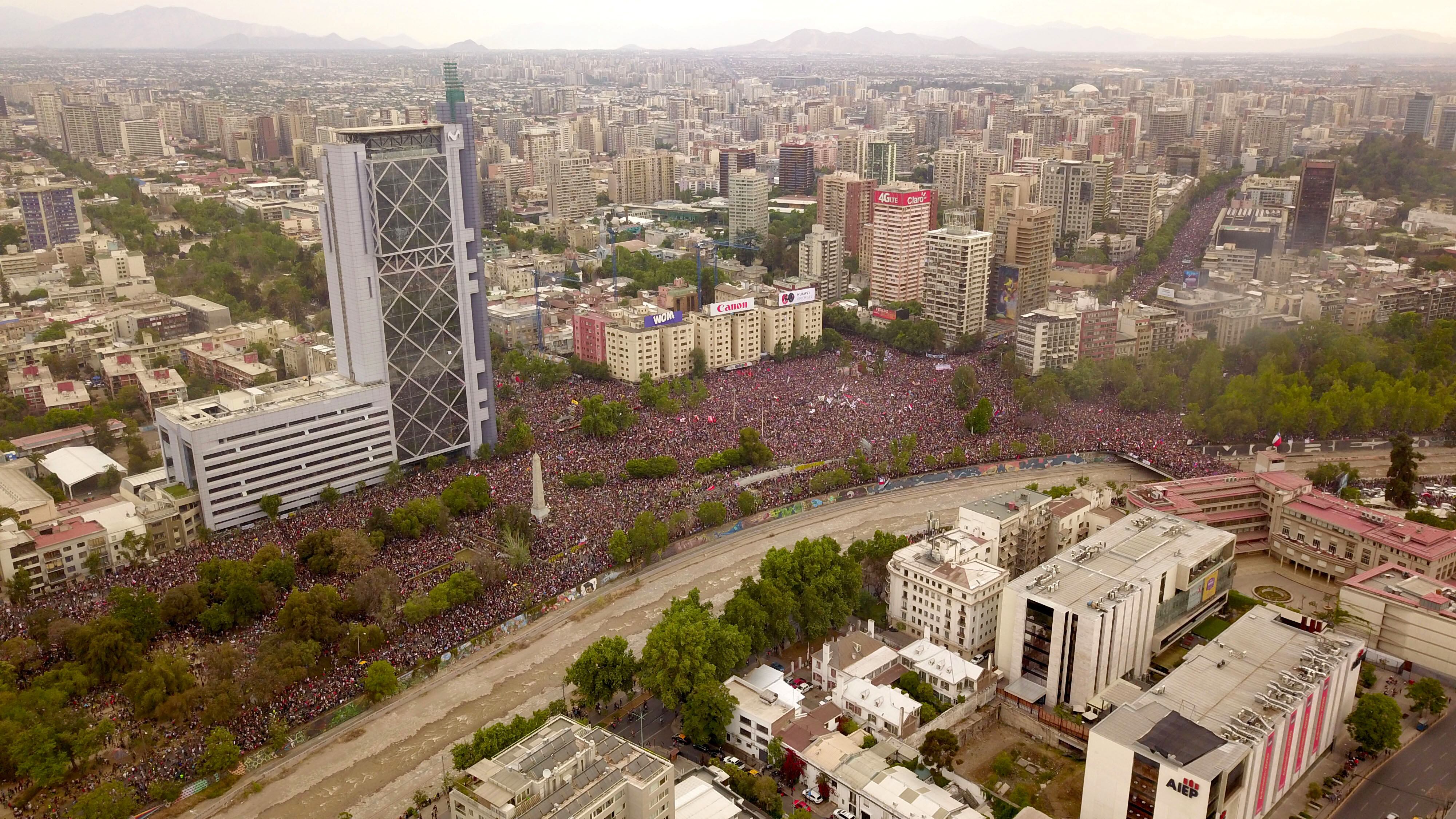 La marcha más grande de Chile / Foto: Agencia Uno