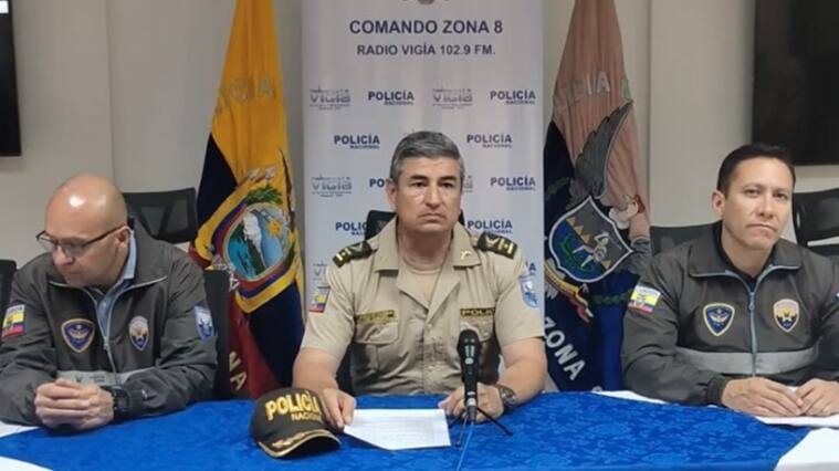 Punto de prensa Policía de Ecuador