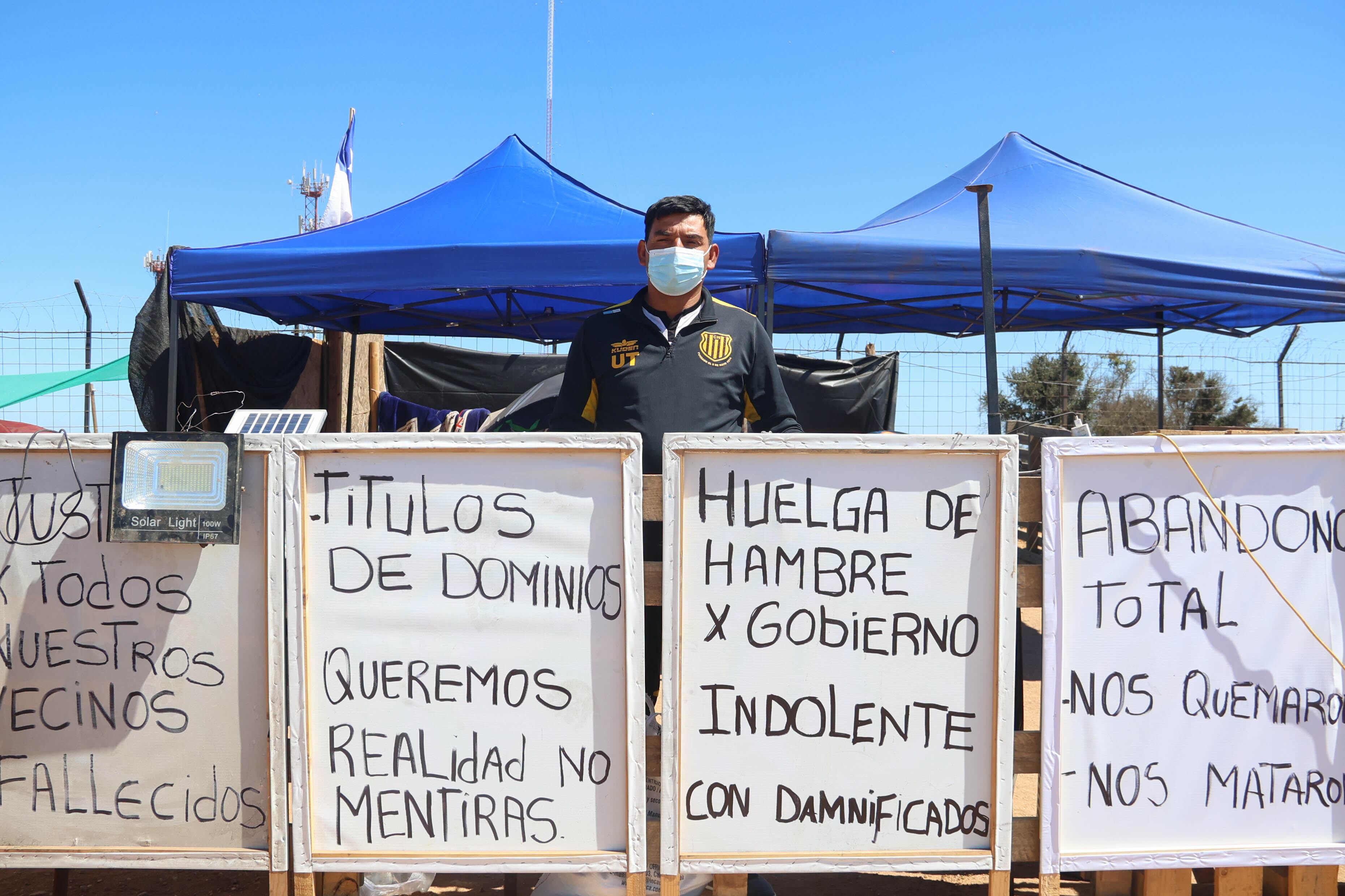 09 DE MARZO DE 2025 / VIÑA DEL MAR  Damnificados del Megaincendio cumplen 3 días de huelga de hambre, en la población Manuel Bustos.
FOTO: SEBASTIÁN RÍOS MORALES /AGENCIAUNO