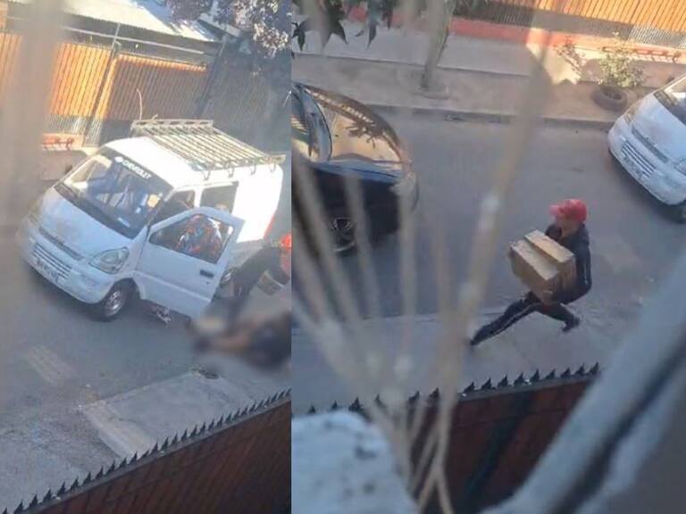 Asaltan y balean a conductor de furgón en Cerro Navia: delincuentes robaron millonario botín en productos cosméticos