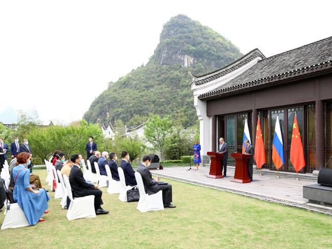 Cita de los ministros de relaciones exteriores de China y Rusia en Guilin
