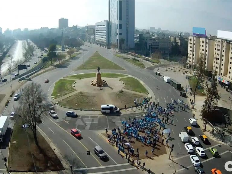 Marcha Tens en Plaza Italia/dignidad