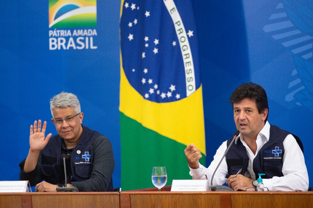 El ministro de salud brasilero Luiz Henrique Mandetta