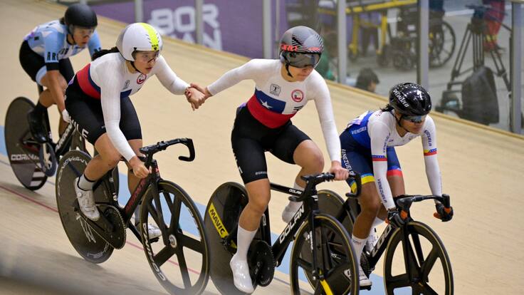 Javiera Garrido y Marlen Rojas se quedan con la plata en la Madison de ciclismo pista en los Panamericanos Junior 2025