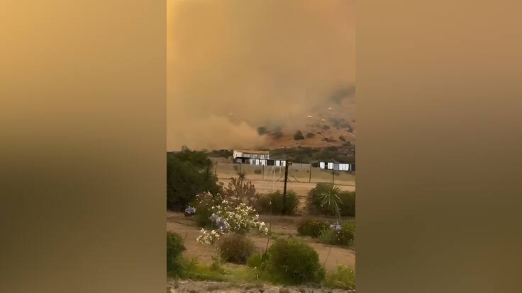 Incendio forestal Padre Hurtado y Melipilla