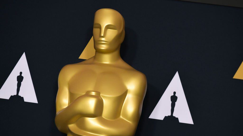 BEVERLY HILLS, CALIFORNIA - MARCH 26: Oscar Statue on display at the 94th Oscars Week Events: Animated Feature Film at Samuel Goldwyn Theater on March 26, 2022 in Beverly Hills, California. (Photo by Rodin Eckenroth/Getty Images)