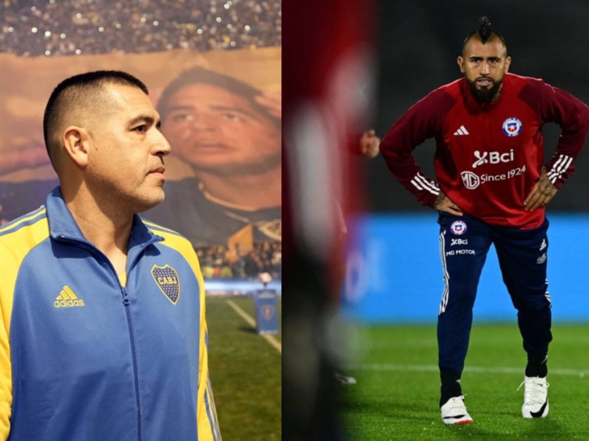 Juan Román Riquelme explicita su interés en contratar a Arturo Vidal: «Sería un sueño tenerlo en Boca Juniors»