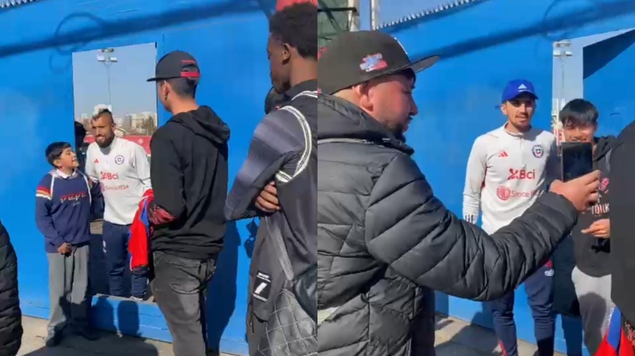 Arturo Vidal, Gary Medel y Diego Valdés sorprenden a hinchas de La Roja en Juan Pinto Durán