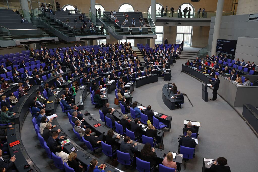La sala del Parlamento Federal de Alemania en la ciudad de Berlín