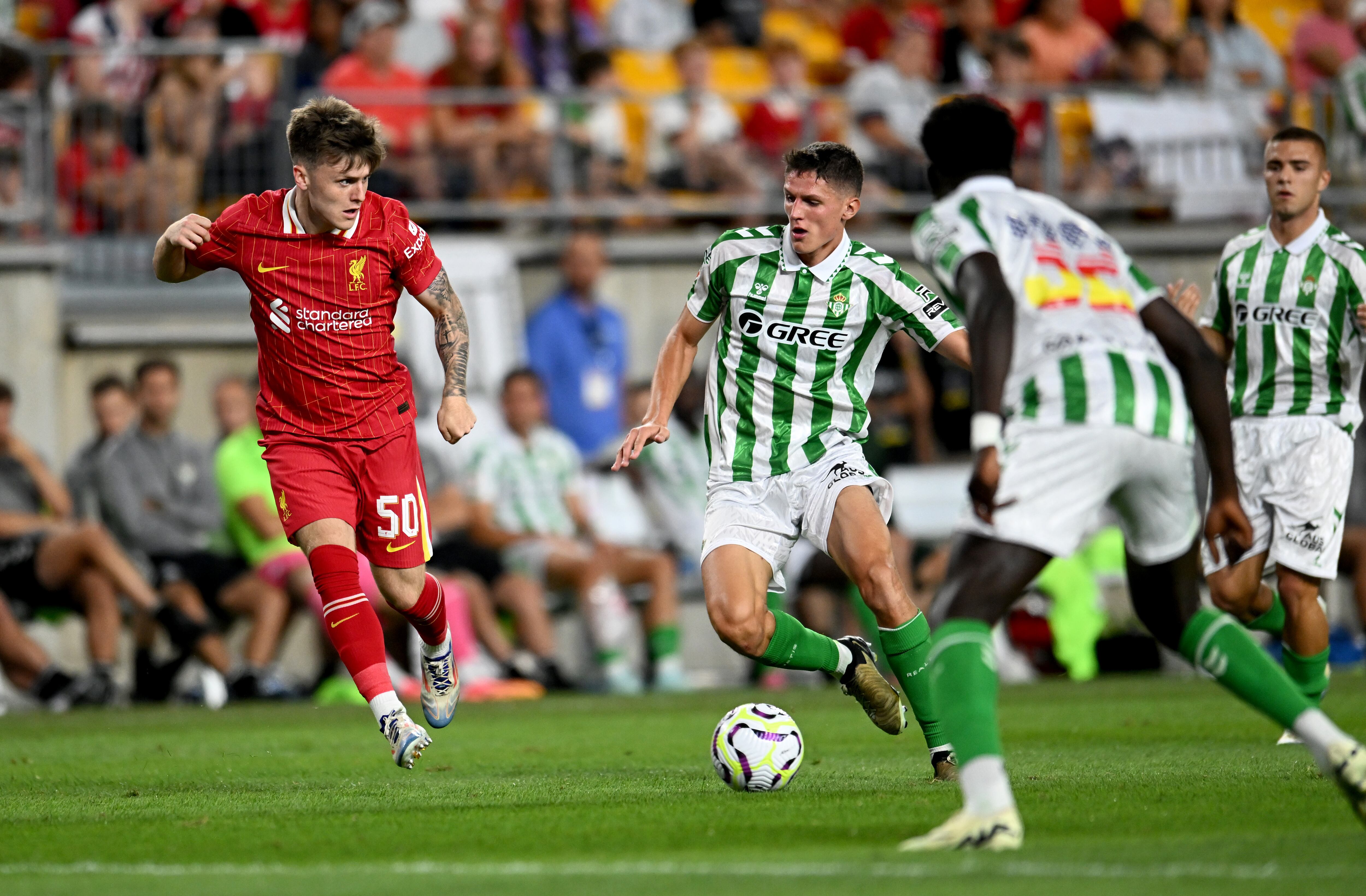 Real Betis cayó en amistoso de pretemporada ante Liverpool en Estados Unidos | Getty Images