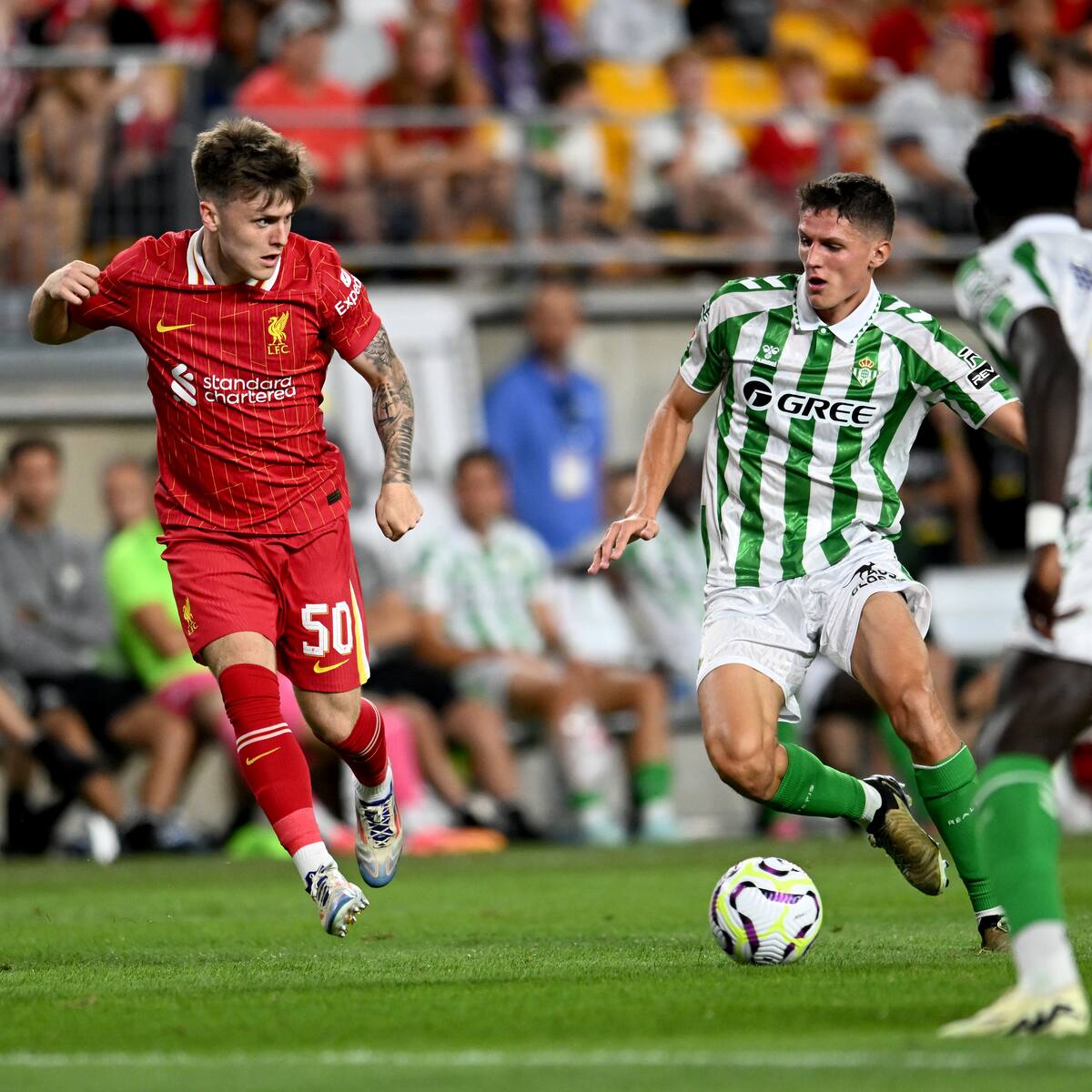 Real Betis cayó en amistoso de pretemporada ante Liverpool en Estados Unidos