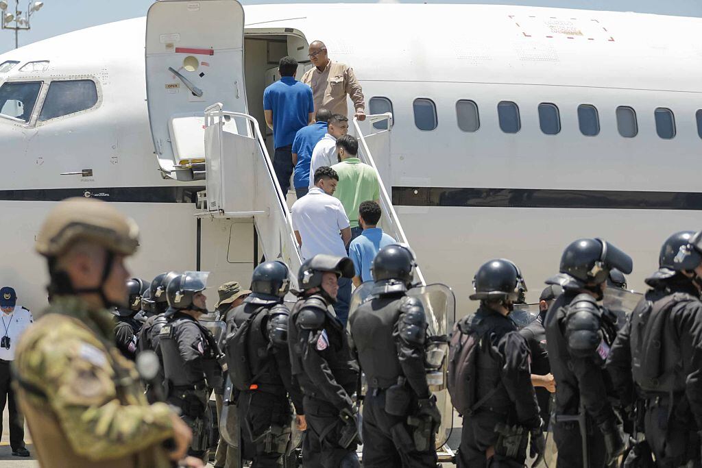 (Photo by El Salvador Press Presidency Office/Anadolu via Getty Images)