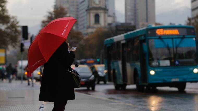 Lluvia en Santiago