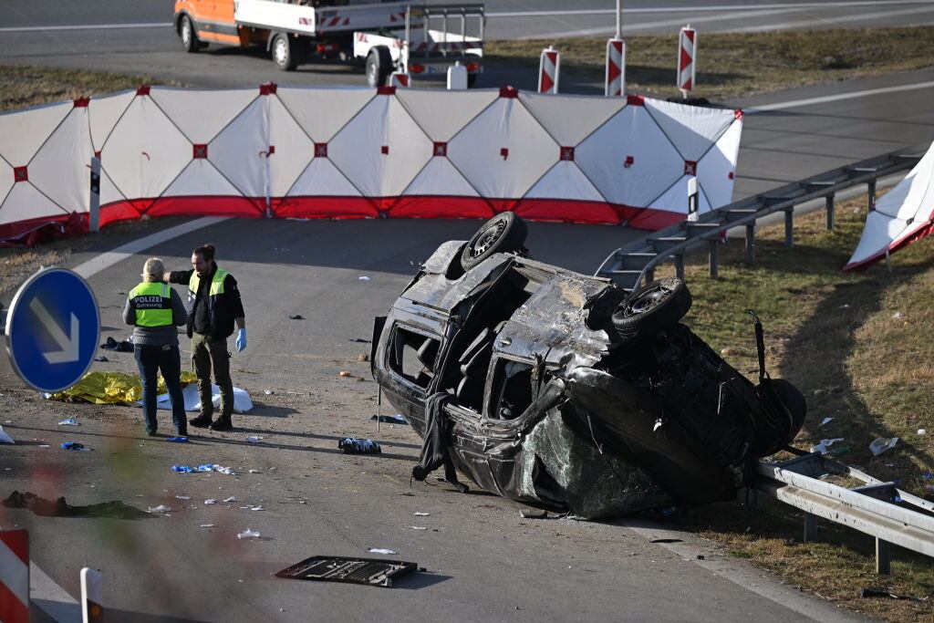 Policías de Alemania en el accidente con muertos y heridos en Baviera