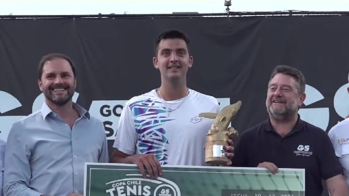 El millonario premio que ganó Tomás Barrios por salir campeón de la Copa Chile de Tenis Gobierno de Santiago by ADN