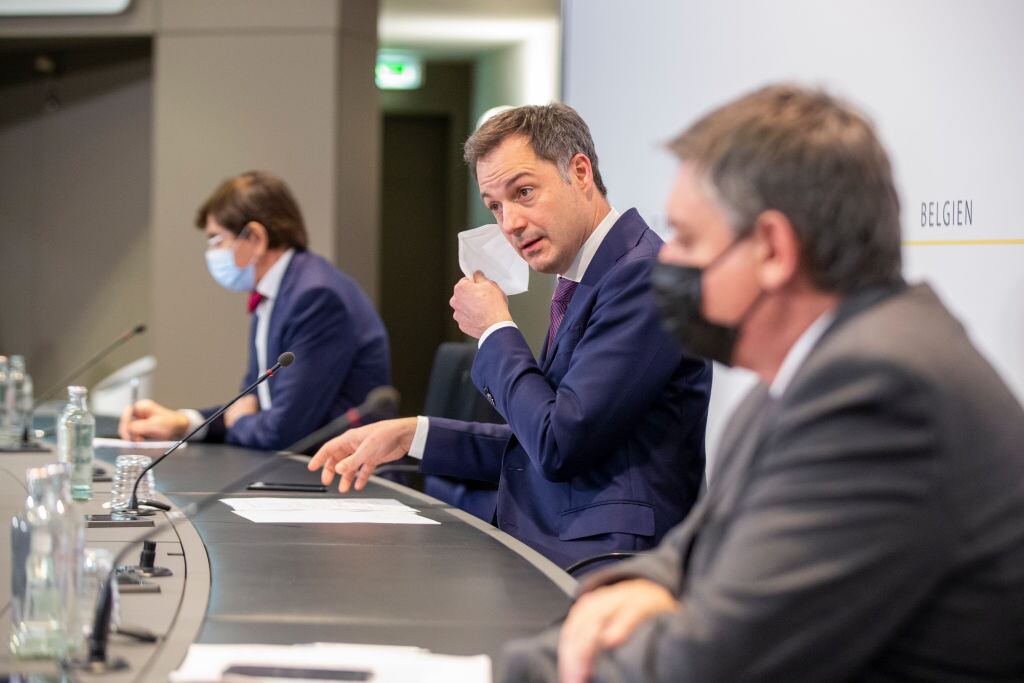 Parte del gabinete del primer ministro belga Alexander De Croo