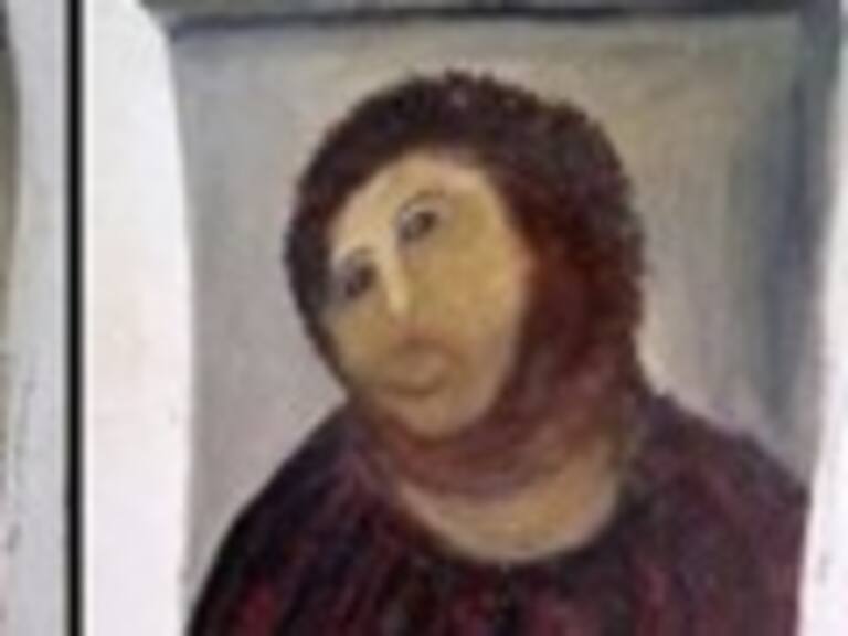 Restauradores profesionales tratarán de recuperar pintura estropeada por anciana