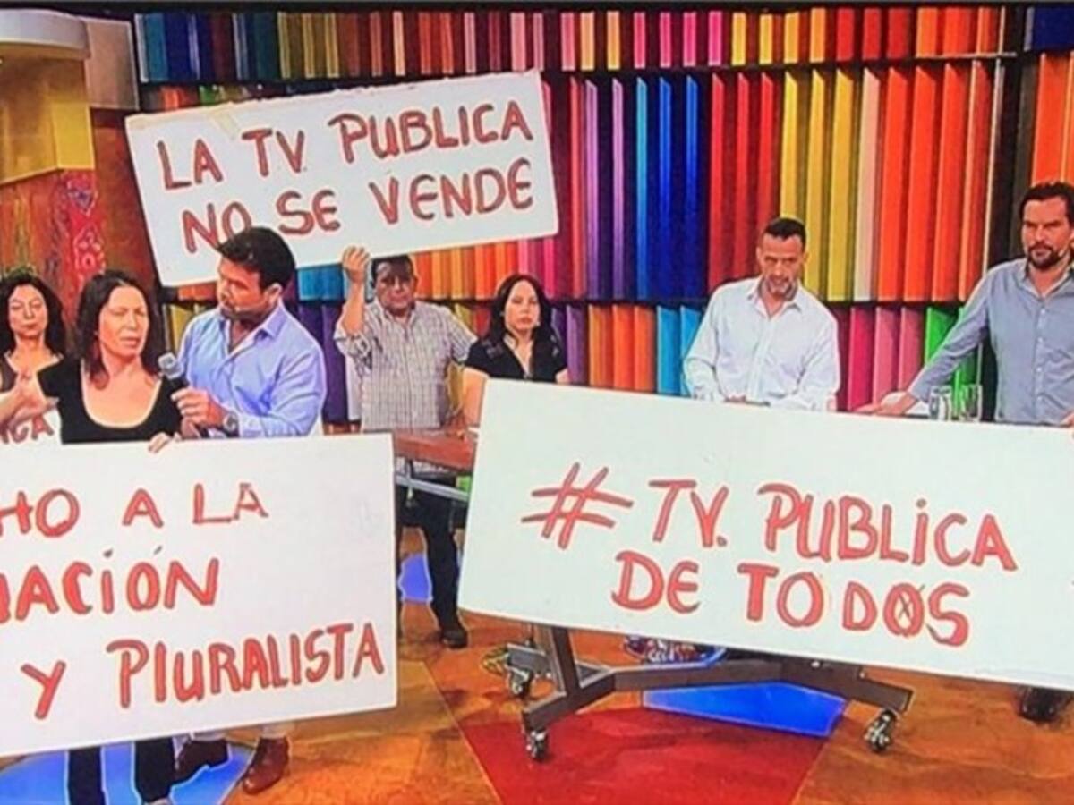 Manifestantes se tomaron por algunos minutos «Buenos Días a Todos» para plantear sus demandas