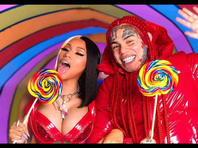 Nicki Minaj es criticada por asociarse con Tekashi 6ix9ine y aparecer en topless en el nuevo video del rapero